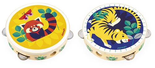 Janod Gioia - Tamboerijn - Combineert Het Geluid Van Cimbalen En De Tamboerijn - Perfect Voor Het Ontwikkelen Van De Coördinatie En Het Stimuleren Van Muzikale Bewustwording - Geschikt Vanaf 18 Maanden