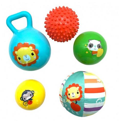Fisher Price Set Van 5 Ballen En Rammelaars Veelkleurig