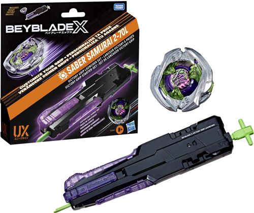 Beyblade X, Victory Launcher Pack met aanvalstype Right-Spin Top, Battling Tops, vanaf 8 jaar