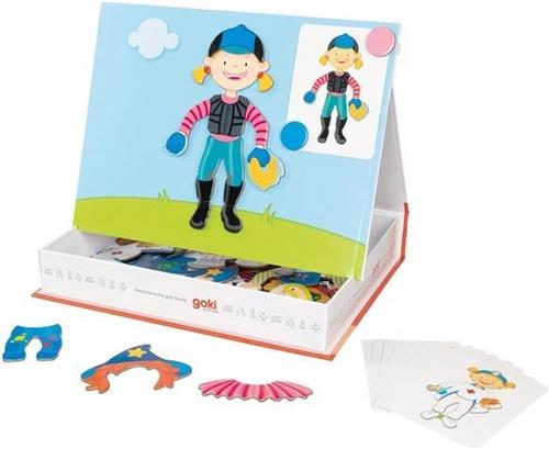 Goki Dress-up magnet game, girl