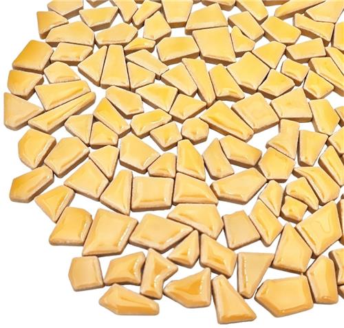 Unyqoos® Keramische mozaïektegels in khaki voor creatieve doe-het-zelf projecten