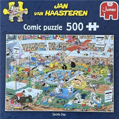 Jan van Haasteren comic puzzle Sports day 500 stukjes jumbo puzzel sport dag