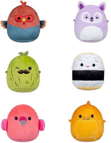 Squishmallows Knuffel Pluche Micromallows - Charles, Onel, Mo, Cookie, Reed, Layla, 6-Pack