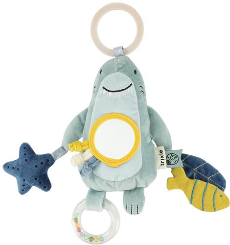 Trixie Mr. Shark Hangspeeltje  3m+  met Kralenring, Spiegel & Knisperpapier