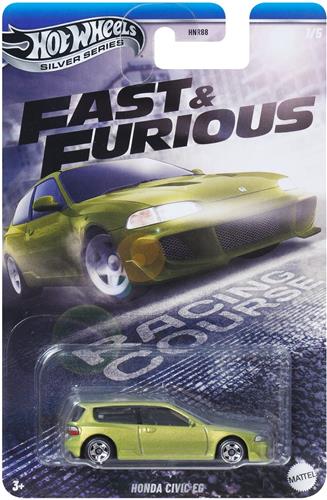 Hot Wheels Fast & Furious HONDA CIVIC EC, Auto, 3 jaar, Metaal, Geel