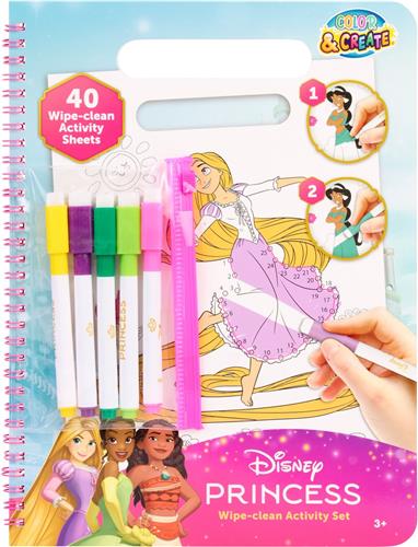 Disney Princess Wipe-Clean Activiteiten Set
