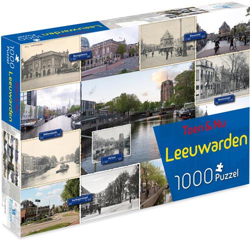 Toen & Nu Puzzel - Leeuwarden (door fotograaf Robert Mulder) - 1000 stukjes - Tucker's Fun Factory Legpuzzels