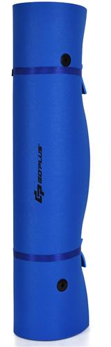 COSTWAY 270 x 180 cm waterhangmat, waterligstoel, 300 kg draagkracht, zwemmat, zwemvlot, drijvend waterbed, zwemeiland (blauw)