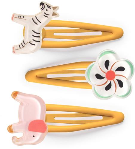 Djeco PLUME - ACCESSOIRES CHEVEUX Barrettes Nadette x 3.