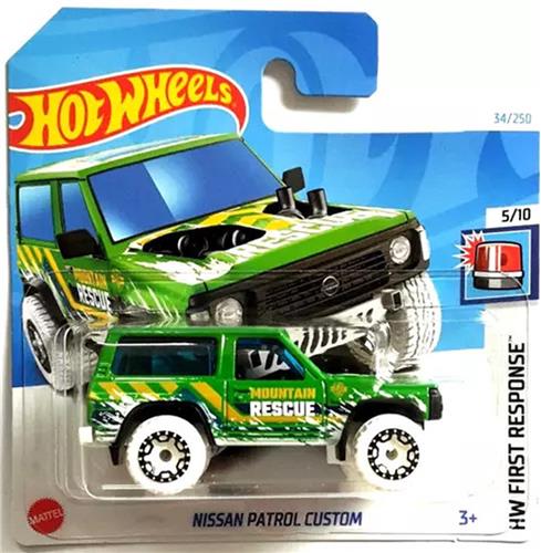 HOT WHEELS NISSAN PATROL CUSTOM GREEN/WHITE 34/250 1:64 HW FIRST RESPONSE 5/10