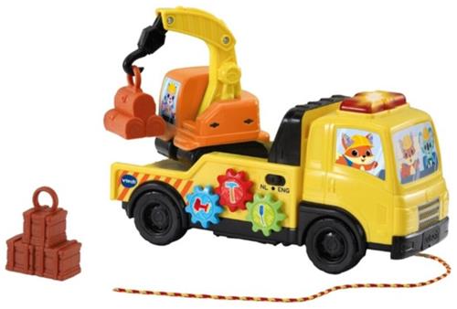 vtech 2-in-1 kraanwagen - met licht en geluid - speelgoedvoertuig - vtech - kind