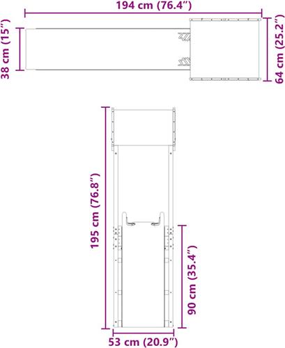 vidaXL Speelhuis geïmpregneerd grenenhout
