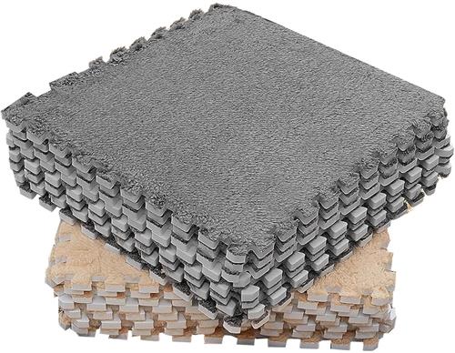 Unyqoos® Zachte en veilige puzzelmatten voor kinderkamer of speelruimte, set van 10