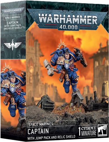 Space Marines Captain with Jump Pack & Relic Shield