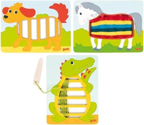 Houten Weefpuzzels, 3st.