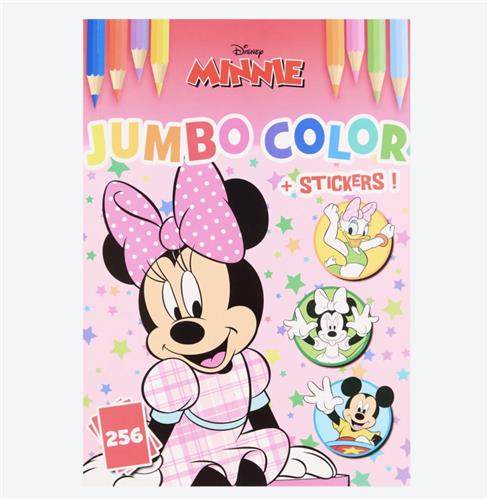 Kleurboek XXL Disney Minnie Mouse - 256 Pagina's inclusief Stickers - Mega Kleurboek - Tekenen & Kleuren - Kleurboek / Tekenboek - Cadeau voor Jongens en Meisjes - XL Kleurboek - Stickerboek - Creativiteit - Hoge Kwaliteit - Extra Dik Kleurboek
