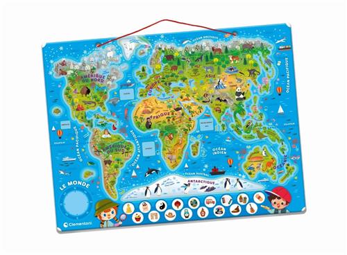Puzzel Clementoni Magnetisch Wereldkaart 110 Onderdelen