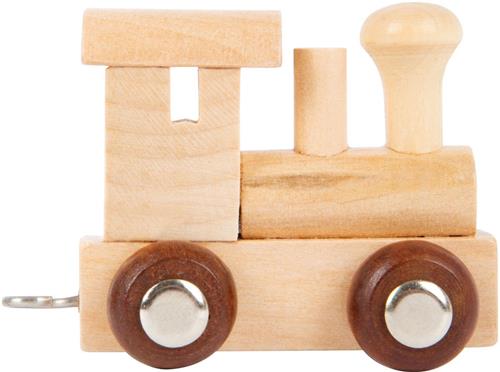 Small Foot - Houten Lettertrein Locomotief - 12 stuks