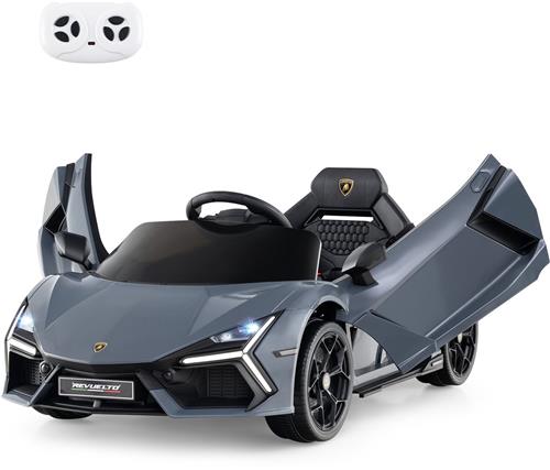COSTWAY Lamborghini Revuelto Elektrische auto voor kinderen, 12 V, elektrische kinderauto met led-koplamp, claxon en muziek, 3-5 km/u, elektrisch voertuig voor kinderen vanaf 3 jaar, incl