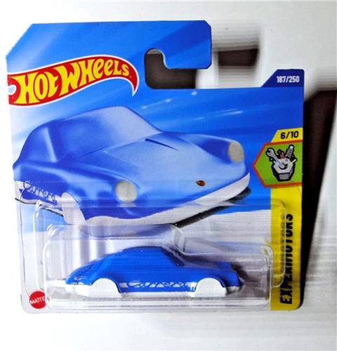 HOT WHEELS PORSCHE 911 CARRERA CLIP / Á ATTACHE BLUE WHITE 187/250 1:64 EXPERIMOTORS 6/10 SHORT CARD 2025