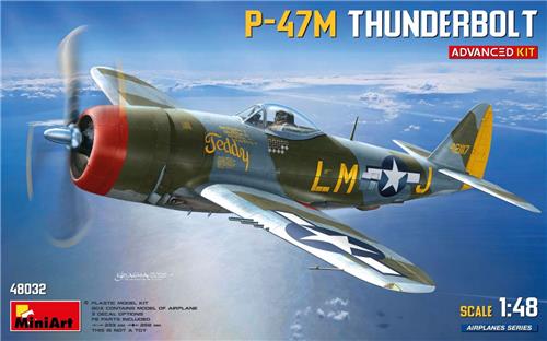 MiniArt Modelbouwpakket Vliegtuigen - 48032 Republic P-47M Thunderbolt WWII - Advanced Kit - Amerikaans Vliegtuig Plastic - 1:48 -