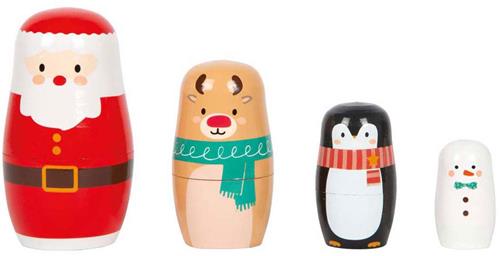 Small Foot - Kerstmis Matroesjka Poppen