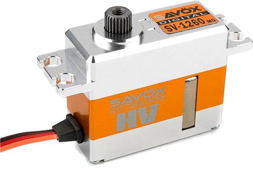Savox - Servo - SV-1260MG - Digital - High Voltage - Coreless Motor - Metaal tandwielen