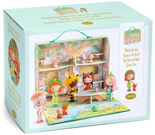 Djeco houten poppenhuis Maison des bois Sylvia & fox - FSC MIX.