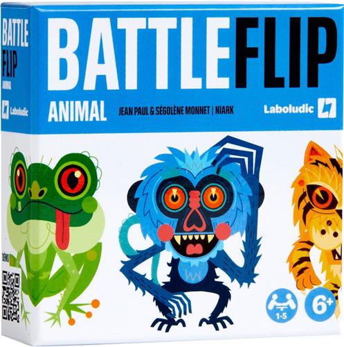 BATTELFILP - ANIMAL - GERONIMO GAMES - LABOLUDIC - kaartspel - kinderspel - puzzle - vanaf 6 jaar oud - van 1 tot 5 spelers