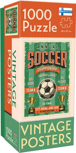 Puzzle Lovers Vintage Posters Soccer Championship 1000 pcs puzzle