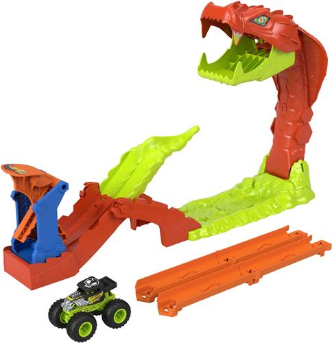 Hot Wheels Monstertrucks - Sla de Slang Knock-Out Speelset