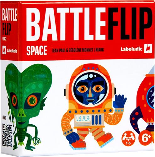 BATTLEFLIP SPACE - GERONIMO GAMES - Laboludic - kaarspel - puzzle - vanaf 6 jaar oud - van 1 tot 5 spelers