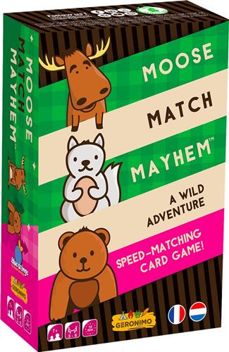 MOOSE MATCH MAYHEM - GERONIMO GAMES - partyspel - kaartspel - vanaf 7 jaar oud - van 3 tot 6 spelers