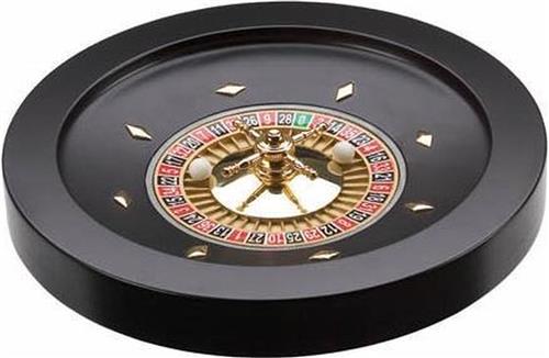 Roulette, 36 cm zwart hout
