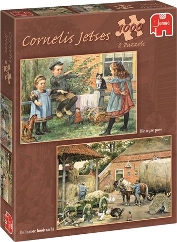 Jumbo Puzzel Ot en Sien De Laatste Hooivracht & Die Wijze Poes - Legpuzzel - 2 x 1000 stukjes