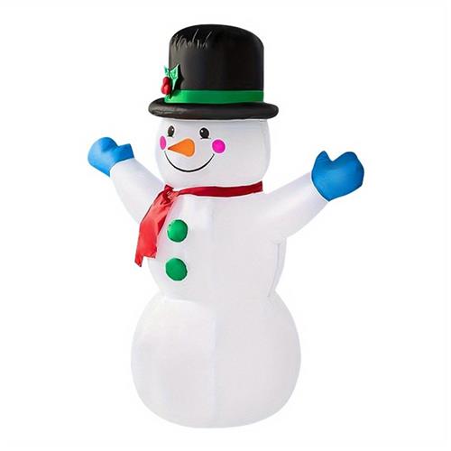 Opblaasbare sneeuwpop  Opblaasbare sneeuwman  Kerstversiering  Kerstdecoratie  Tuindecoratie  120 cm hoog  Zelfstaand zonder elektriciteit  Stevig polyester  Inclusief pomp