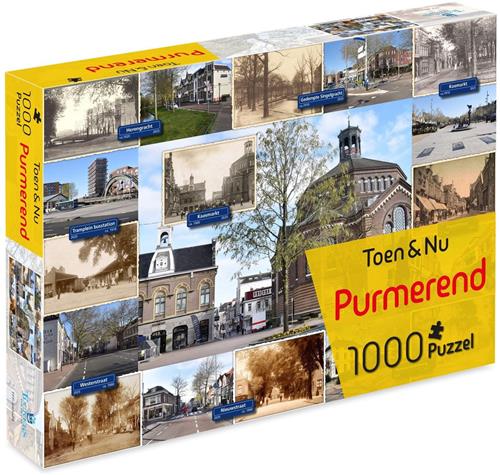 Purmerend Toen en Nu - Puzzel 1000 stukjes