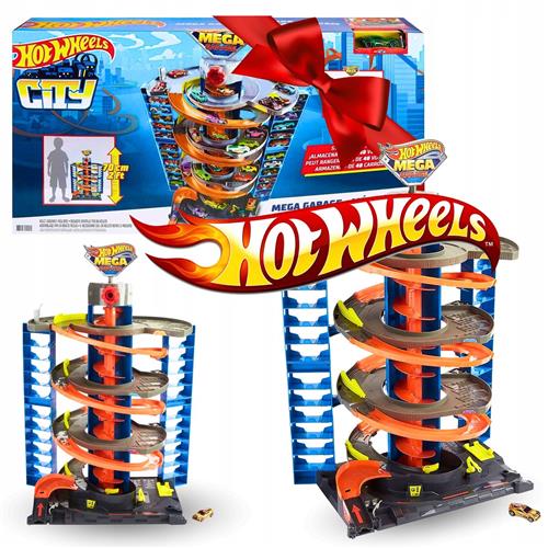 Hot Wheels Mega Garage Freaky Parking 4 Niveaus met Lift
