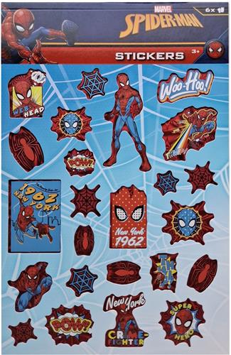 Marvel Spiderman - 6 vellen vol met stickers! +/- 120 stickers - 3+ - knutselen