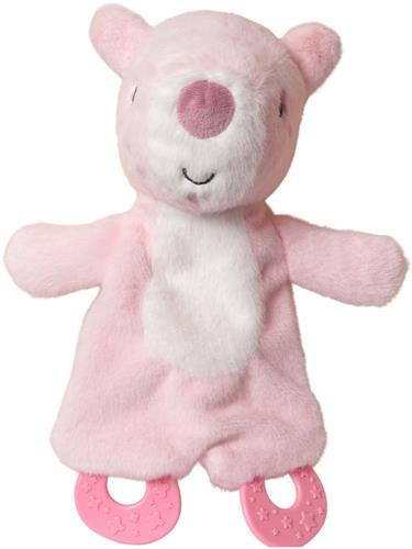 Speelgoedtopdeals - Cato Capibara Knisperdoek met Bijtring - 25 cm - Roze