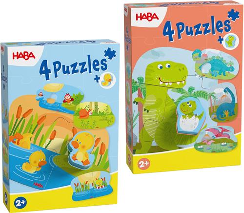 HABA Steckpuzzle Puzzle-Set mit Holzfiguren
