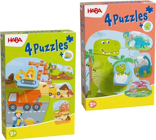 HABA Steckpuzzle Puzzle-Set mit Holzfiguren