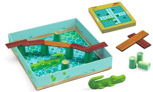 Djeco houten speelgoed Croco Bridge - FSC 100% duurzaam.