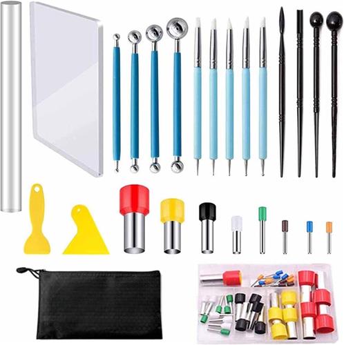 Thuys  Gereedschappen  Voor Polymeerklei  58 Stuks Polymeer Klei Gereedschap Set Modelleergereedschap  Voor DIY Keramiek