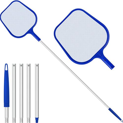 Goodivery® - Schepnet Zwembad - 120 CM Lang Vijvernet Met Telescopische Stok - Fijnmazig - Voor Vijvers - Algen En Zwembaden - Algennet - Nylon Net