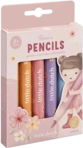 6 Kleurpotloden Rosa