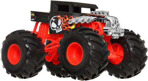 Hot Wheels Monster Trucks Oversized BONE SHAKER Vehicle, Monstertruck, 3 jaar, Metaal, Kunststof, Zwart, Rood