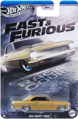 Hot Wheels Fast & Furious 66 CHEVY NOVA, Auto, 3 jaar, Metaal, Geel
