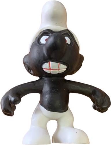 De zwarte smurf - Boze smurf - Bekend van de stripreeks - Schleich - 5,5 cm