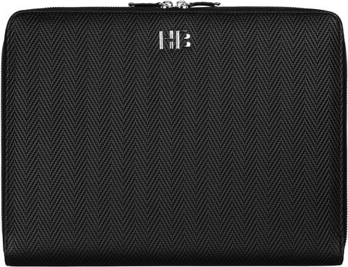 A4 schrijfmap Herringbone Black